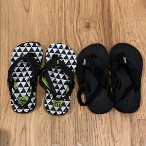 Reef sandals boys- 2 pairs!